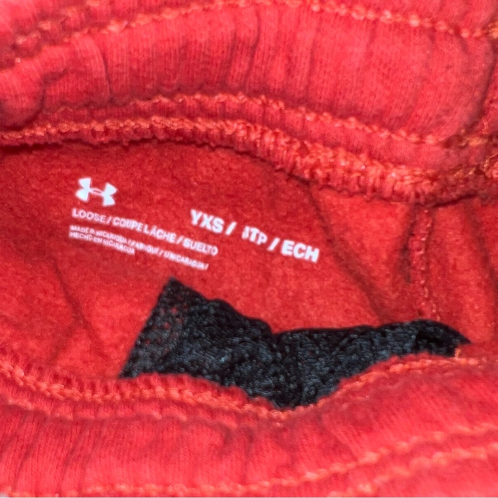 Under Armour Kids Red Joggers, Boys, 7 - Picture 5 of 6